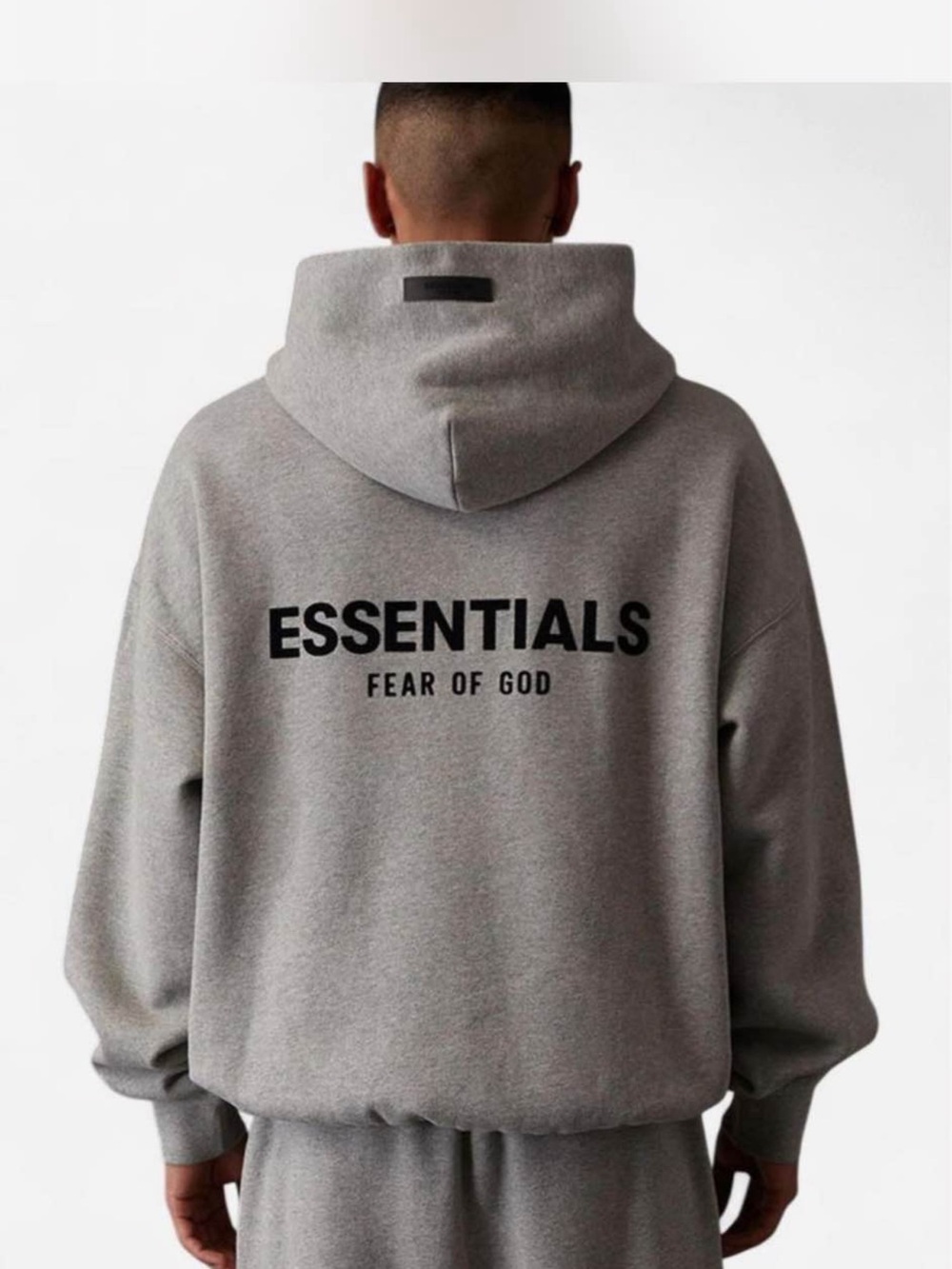 Fear of God Essentials Dark Oatmeal Pullover Hoodie - Picture 2 of 3